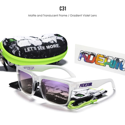 Sonnenbrille quadratisch polarisiert 37 Farben UV400 lässig Outdoor Unisex