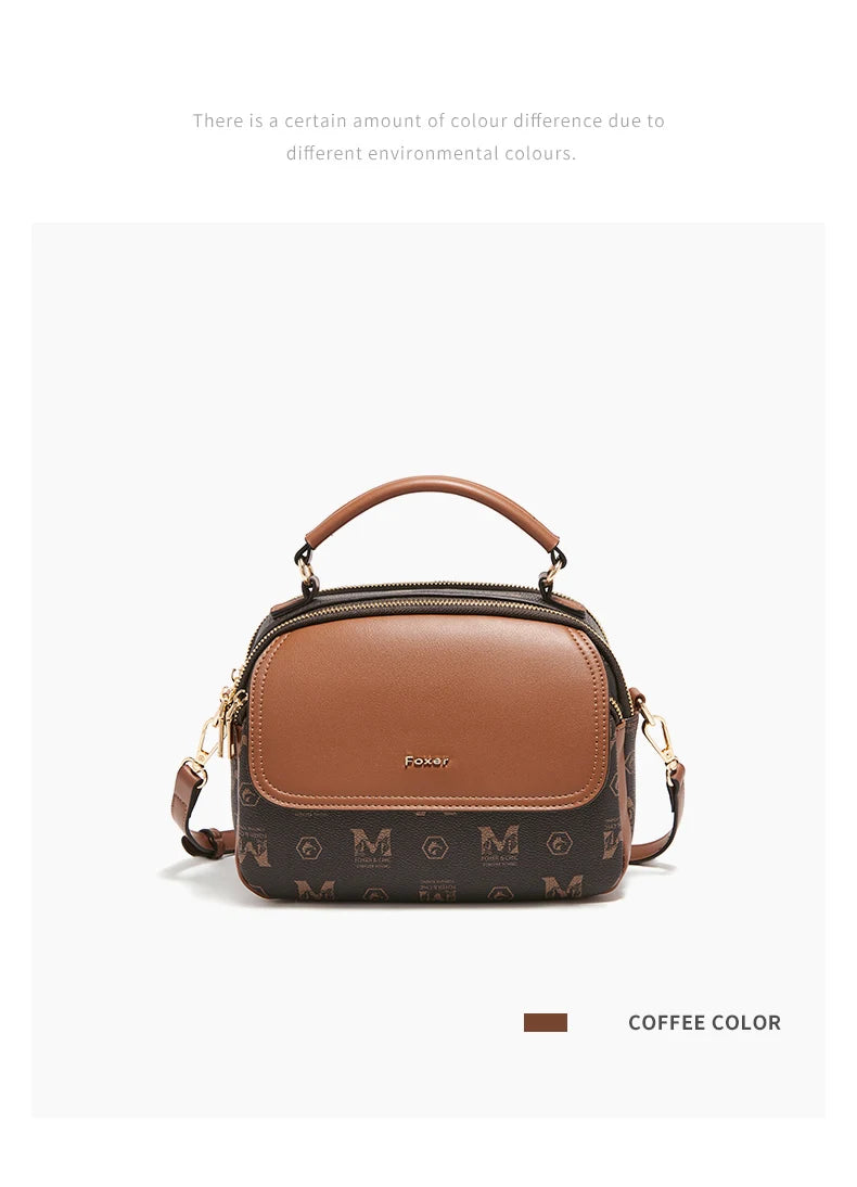 Damen-Schultertasche aus PVC-Leder mit Vintage-Optik und verstellbarem Schulterriemen für Alltag und Büro