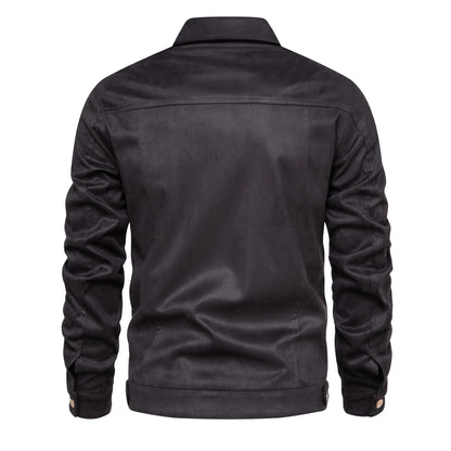 Herbst Winter Wildleder Lederjacke