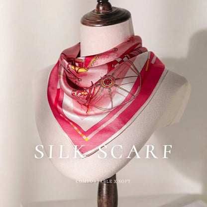 Damen Seidenschal Wickeltuch quadratisch Hijab Kopftuch Foulard Pashmina Bandana B