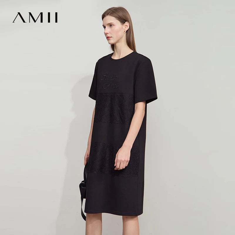 Elegantes Sommerkleid Damen Mit Lockerem Fall Für Den Tag