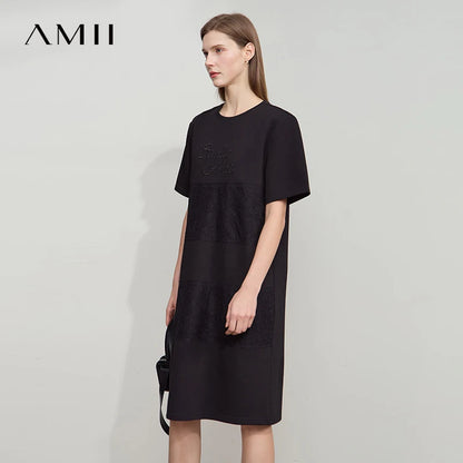Elegantes Sommerkleid Damen Mit Lockerem Fall Für Den Tag