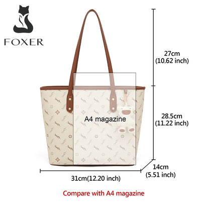 Damen-Handtasche aus PU-Leder mit großer Kapazität und Reißverschluss für Alltag und Freizeit