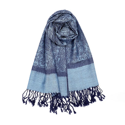 Damen Jacquard Schal ethnisch Kaschmir dick weich Halstuch Bandana Outdoor