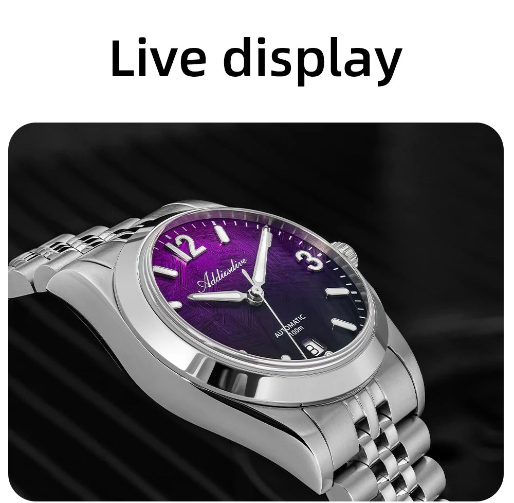 Herren-Automatikuhr mit Jubilee-Armband und Saphirglas