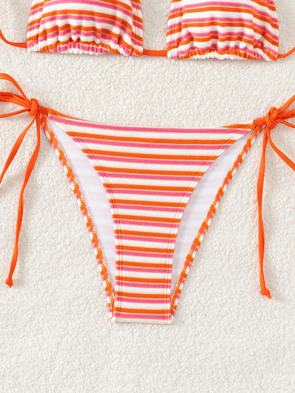 Floraler Push-Up-Bikini im brasilianischen Stil für Damen – ideal für Strand und Pool