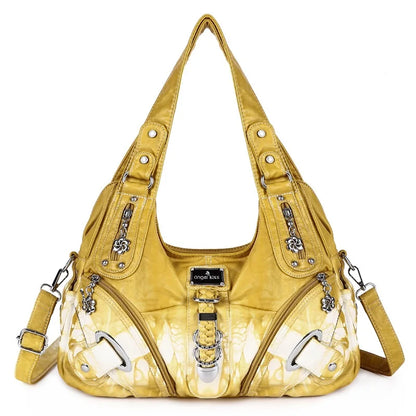 Damen-Handtasche Tie-Dye Muster und weiches Obermaterial Alltagsbegleiter für Alltag und Freizeit