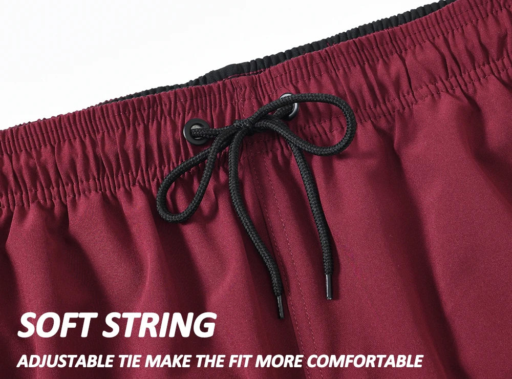 Kurze Herren-Badehose mit atmungsaktivem, verstellbarem Bund – ideal für den Strand
