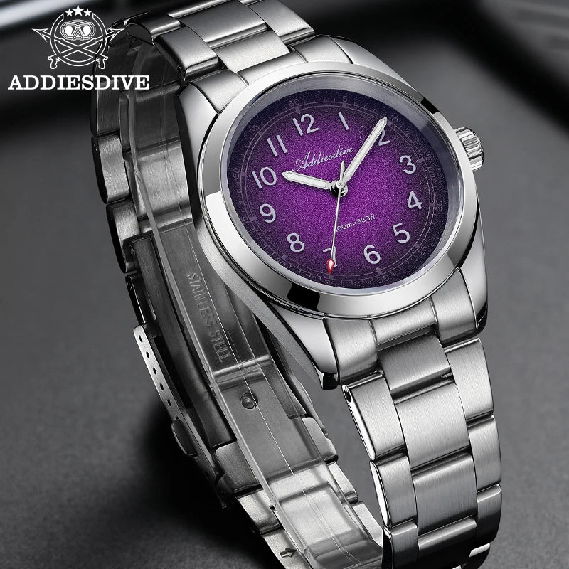 Herren-Quarzuhr 36 mm mit Saphirglas und BGW9-Leuchtmasse