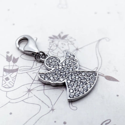 Damen-Charm-Anhänger Schutzengel Glück II aus Sterlingsilber