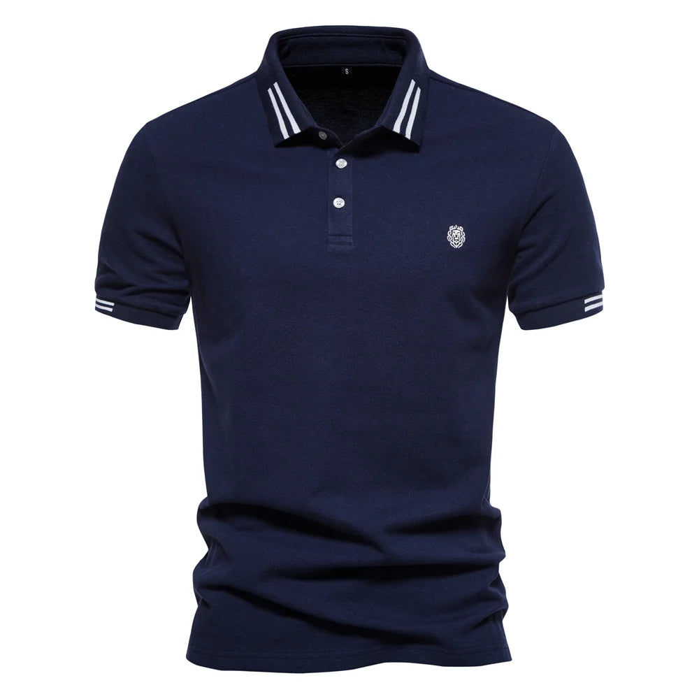 Weiches Herren Polo 100% Baumwolle Atmungsaktiv Locker Cool