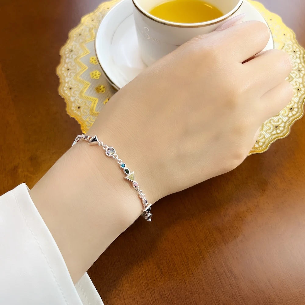 Damen-Armband Paradise Journey bunt Boho aus Sterlingsilber
