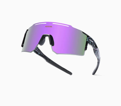Sonnenbrille Sport TR90 polarisiert 1,2mm Glas Gummisteg winddicht Herren