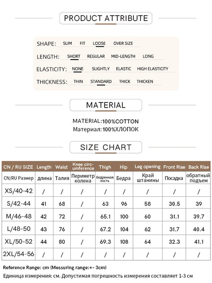 Minimalismus Baumwoll Jeans – Vintage Retro Fashion Shorts für Frauen