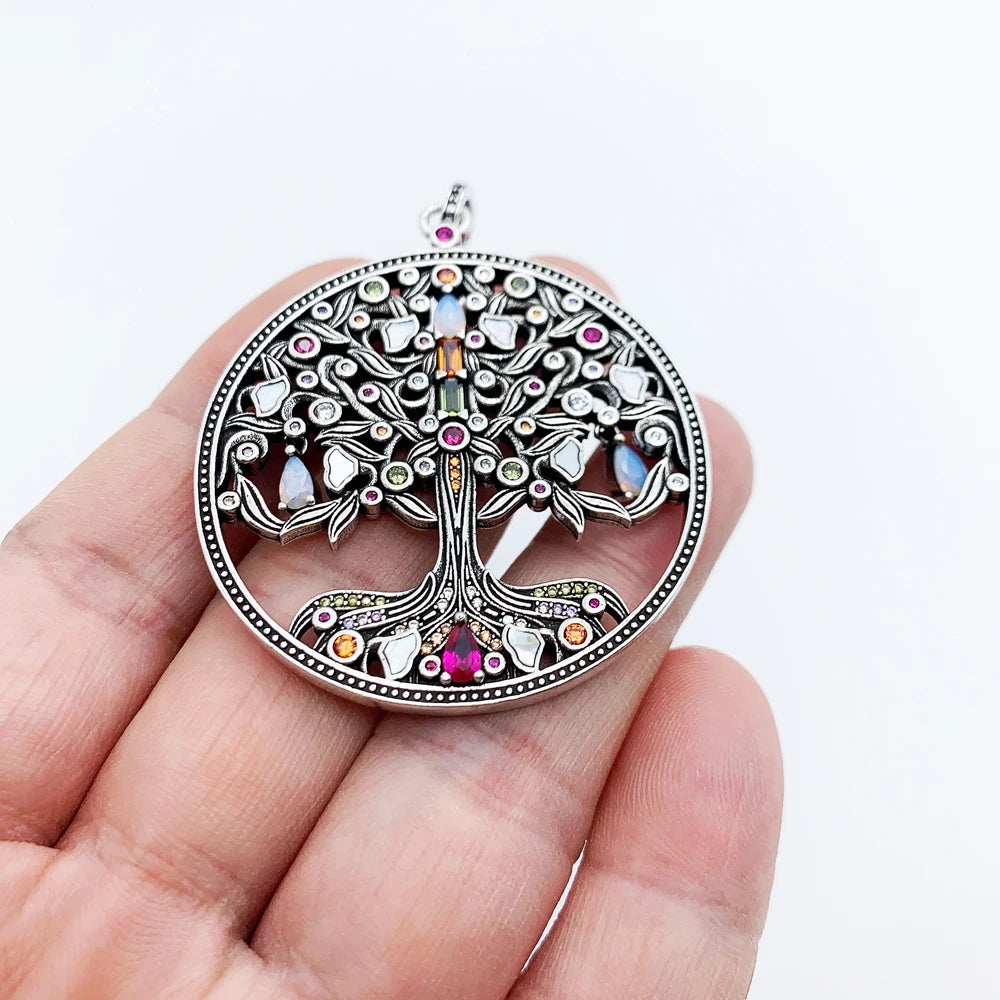 Damen-Charm-Anhänger Natur Garten Tiere bunt aus Sterlingsilber