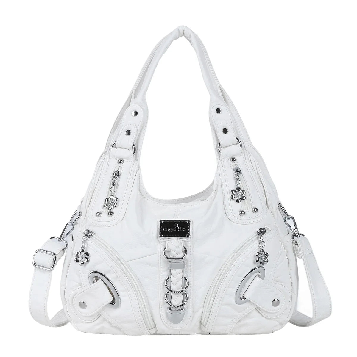 Damen-Schultertasche Mit Leopardenprint Und Top-Handle Stil Im Vintage Look Große Kapazität