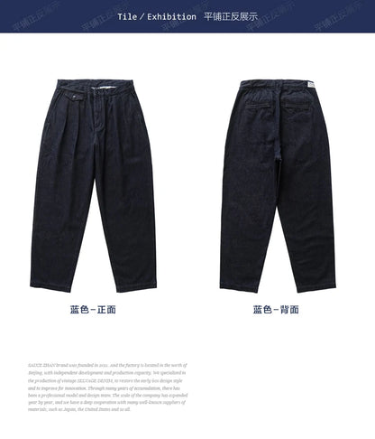 Männer Jeans im Vintage-Stil mit weitem Bein für den Sommer