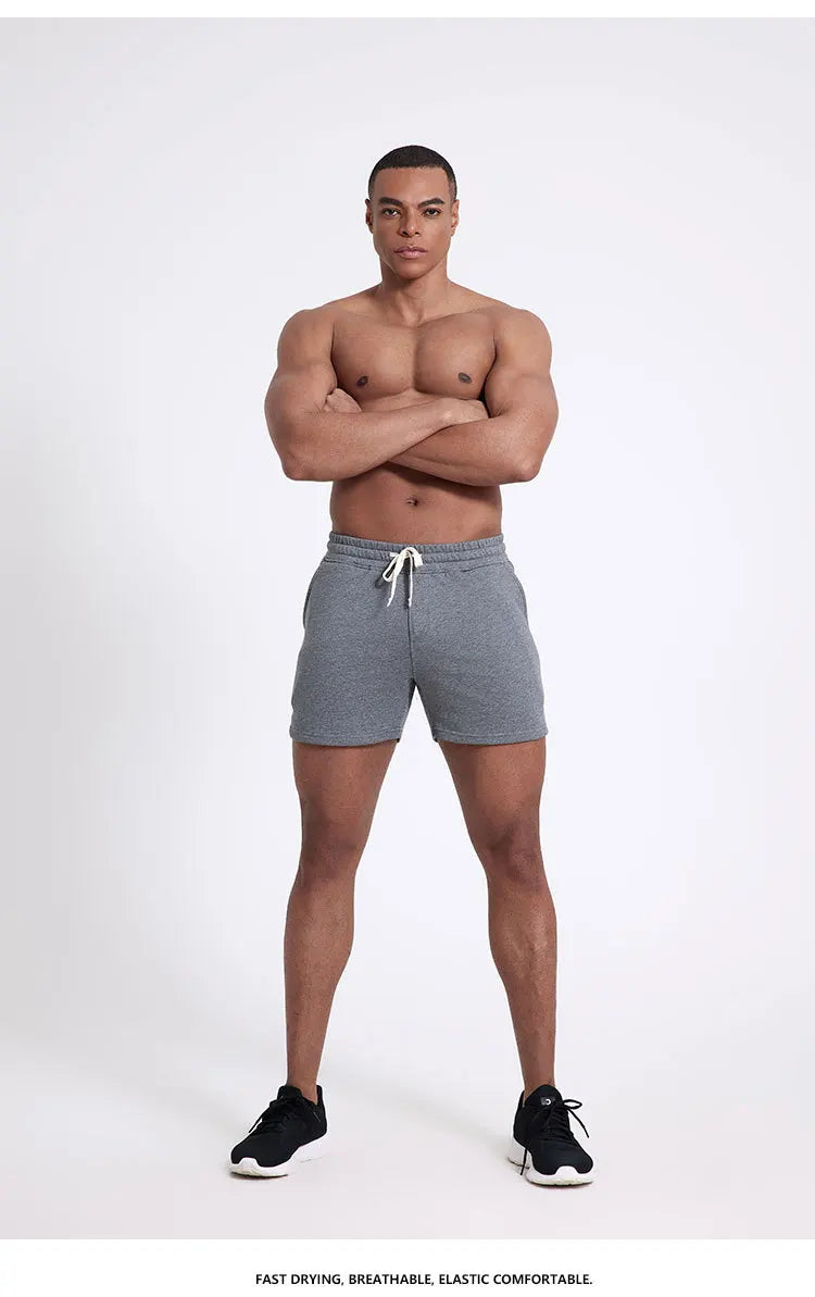 Lässige Herren-Arbeitsshorts mit mehreren Taschen und mittlerer Länge – ideal für den Sommer.