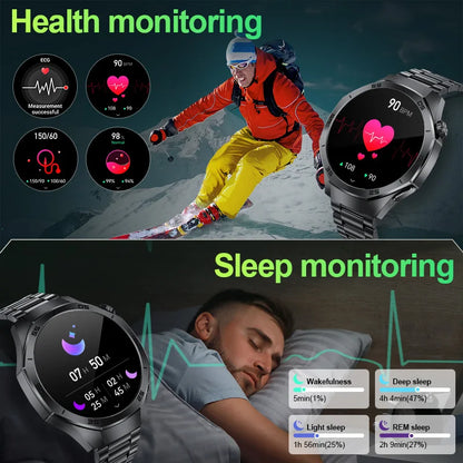 LIGE 2025 Neue wasserdichte, robuste Smartwatch, 100+ Sport, wasserdicht, Herzfrequenz, Blutdruck, Bluetooth, Anruf, Smartwatch, 3,3 Zoll