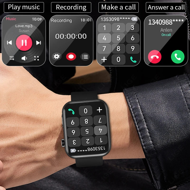 Smartwatch für Männer und Frauen mit HD Kamera und Bluetooth-Anruffunktion
