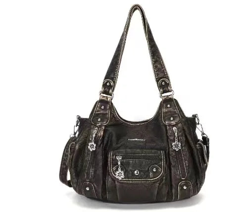 Damen-Handtasche Aus PU-Leder Mit Leopardenmuster Und Top-Handle-Design Für Alltag