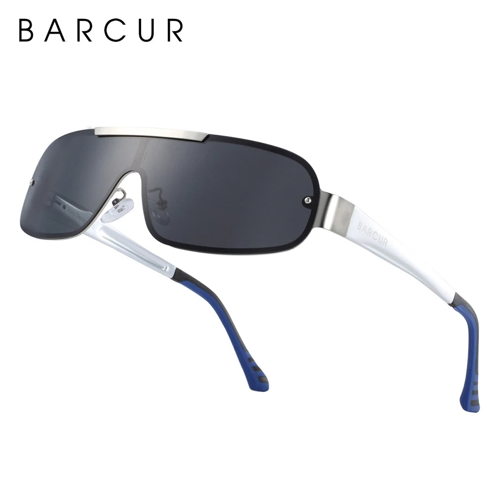 Sonnenbrille Pilot Al-Mg schmal polarisiert UV400 Sport Herren