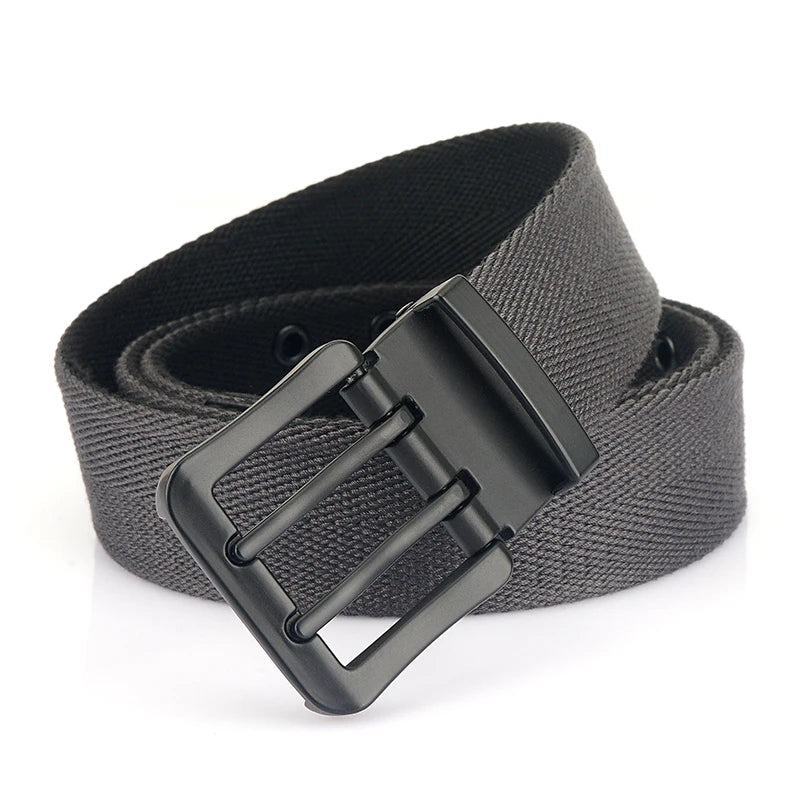 VATLY Vintage Wendegürtel Herren Canvas 38mm Doppelnadel-Schnalle Arbeit