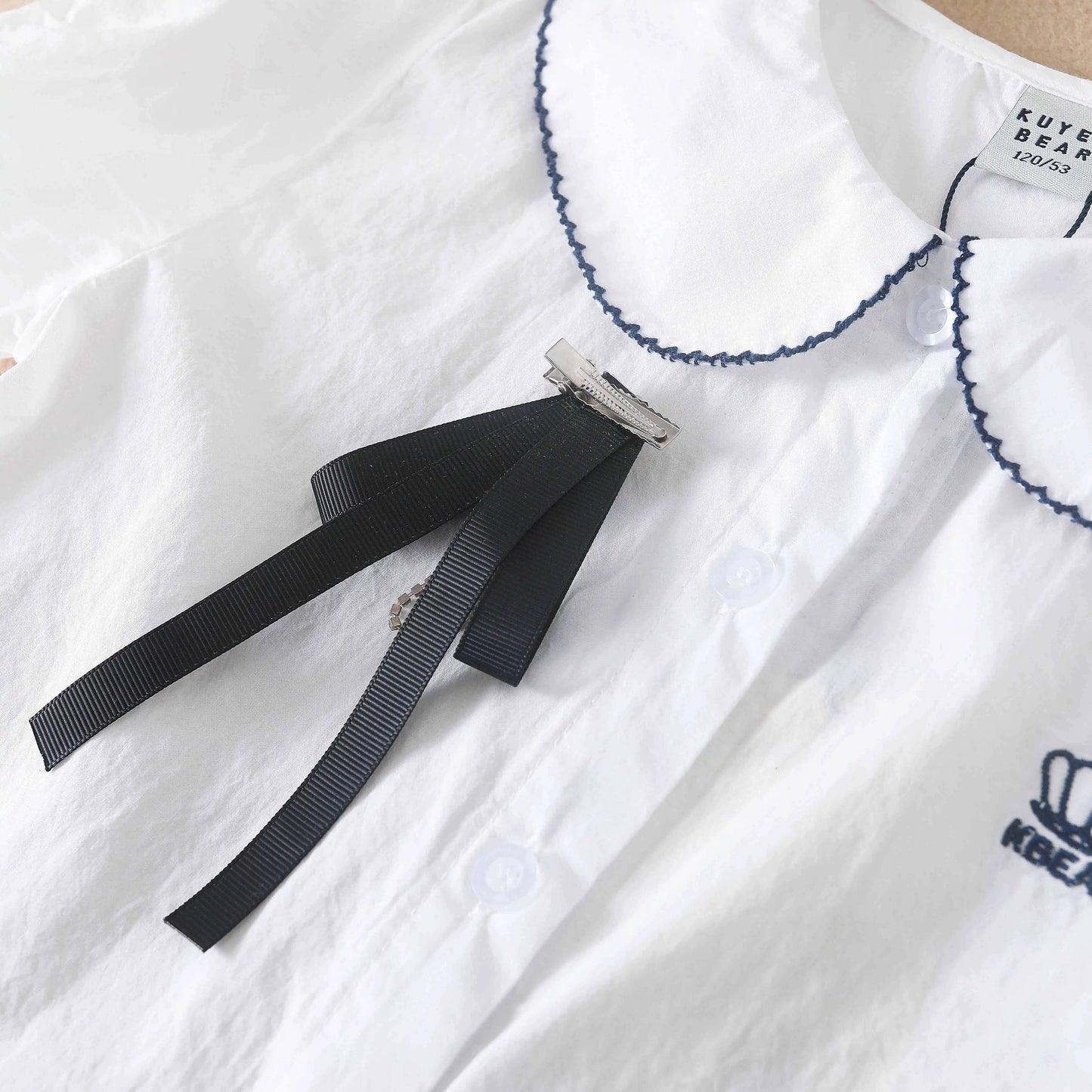 Mädchen Bluse Shirts Sommer Kurzarm Baumwolle Schöne Bogen Kausalen Weiß Tops Für 10-12 Jahre Kinder Kleidung