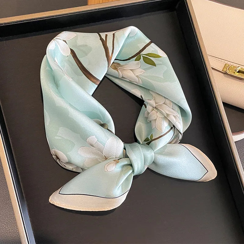 Damen Seidenschal Hangzhou Seide quadratisch Bandana Hijab Halstuch