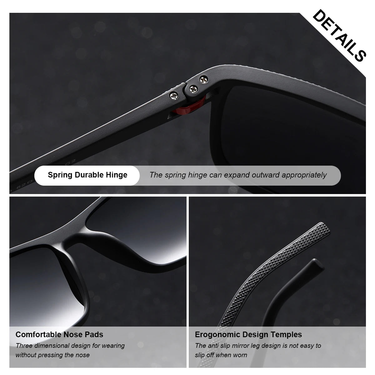 Damen-Sonnenbrille quadratisch weiß rosa PC Sport UV400 polarisiert