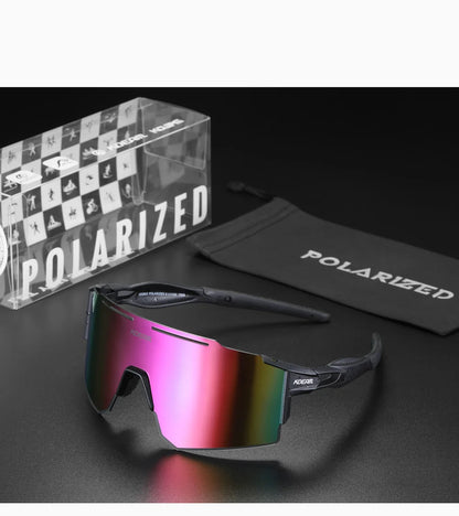 Sonnenbrille Sport TR90 polarisiert 1,2mm Glas Gummisteg winddicht Herren