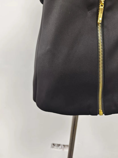 Colorblock-Blazer mit Spitzenbesatz und V-Ausschnitt – figurbetont und langärmelig für Damen