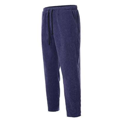 Leichte Herren-Eis-Seidenhose mit elastischem Bund – lockere, gerade Freizeithose für Sport und Alltag
