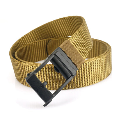 Herren-Gürtel aus Nylon 3,8 cm Breite verstellbar mit automatischer Schnalle für Alltag und Abenteuer