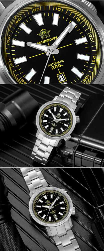 Herren-Taucheruhr mit Skelett-Sichtboden und 8215-Automatikwerk