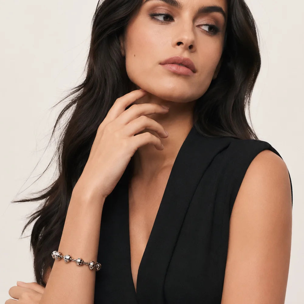 Damen-Armband Totenköpfe Rebel Street Vintage