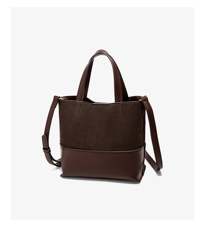 Damen Handtasche aus PU-Leder im Retro-Stil mit großer Kapazität