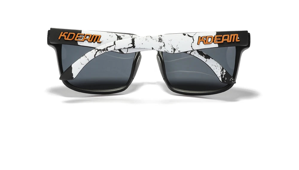 Sonnenbrille quadratisch polarisiert Reißverschlussetui 30 Farben Unisex