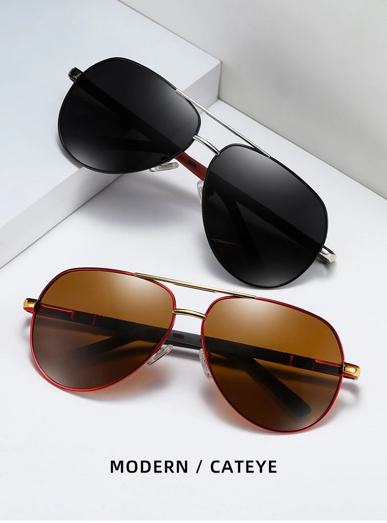 Sonnenbrille Vintage Beschichtung klassisch polarisiert Fahren Herren