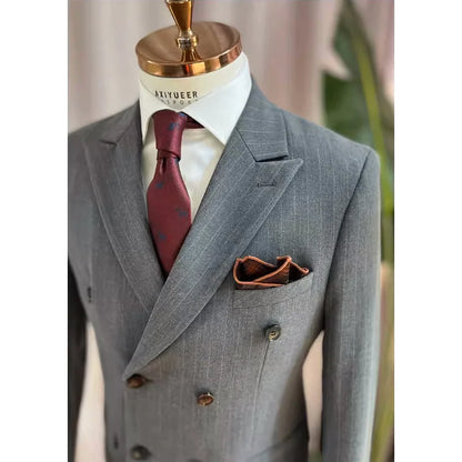 Eleganter Herrenanzug in Weiß – Slim Fit mit Blazer, Weste und Hose für Hochzeit oder Party