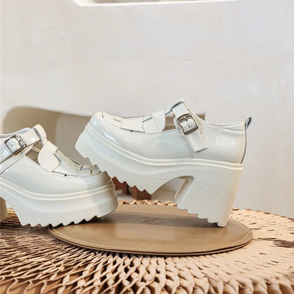 AIYUQI Echtes Leder Frauen Sandalen 2025, Neue Mode High-heel Sandalen Frauen Geschlossene Zehen Plattform Römischen Sandalen Frauen