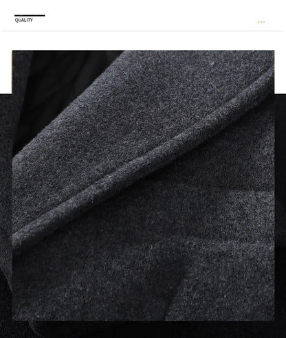 Hochwertiger Wollmantel für Herren – Boutique-Design