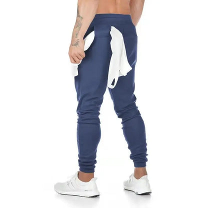 LOGO-freie Muscle Herren Sporthose Herren Fitness Hängende Handtuchhose Lauftraining Fußhose