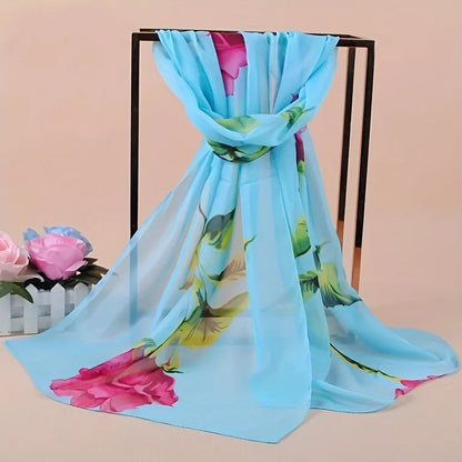 Damen Chiffon Hijab Schal gepunktet Strand Sommer Pareo Bandana muslimisch