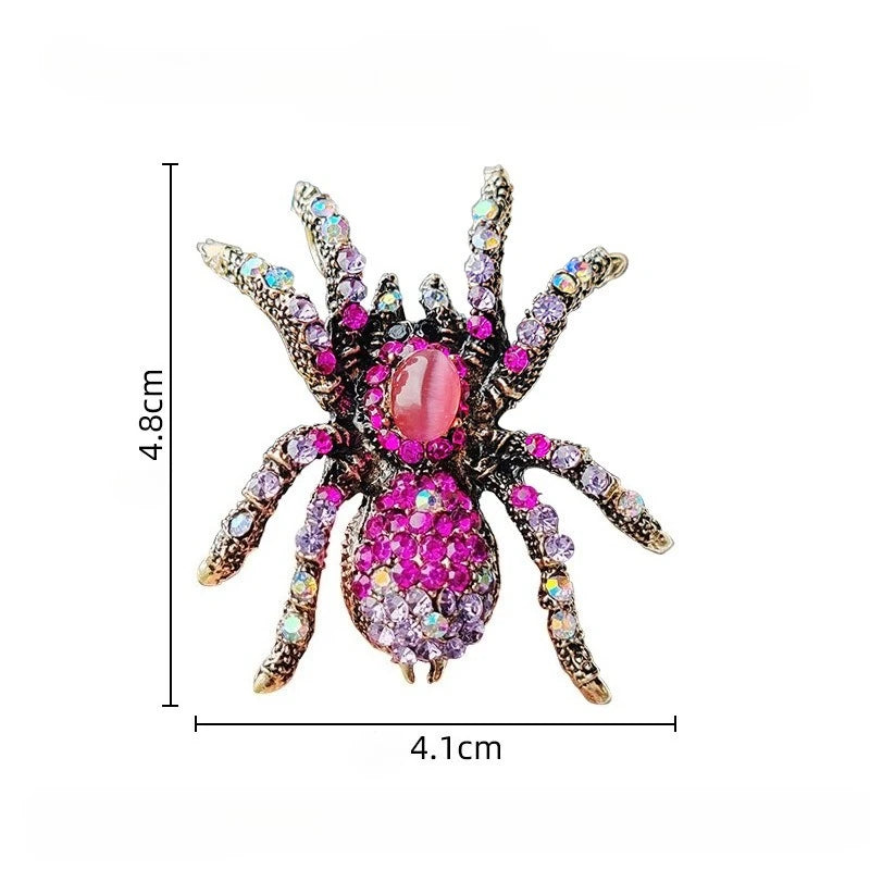 Brosche Spinne Opal Insekt Abzeichen Party Bankett Unisex