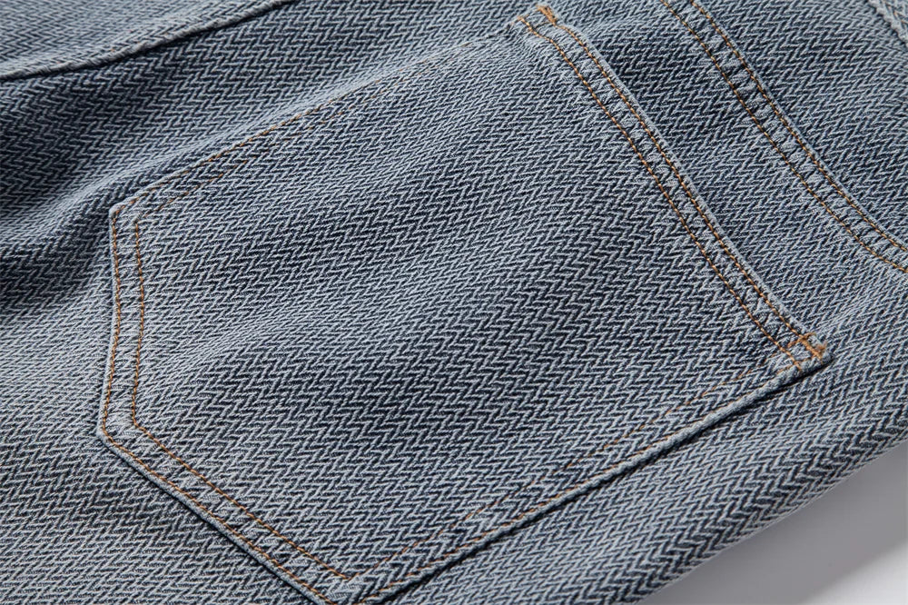 Retro-Denim Shorts Aus Baumwollmischung | Lässige Streetwear