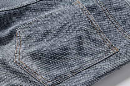 Retro-Denim Shorts Aus Baumwollmischung | Lässige Streetwear