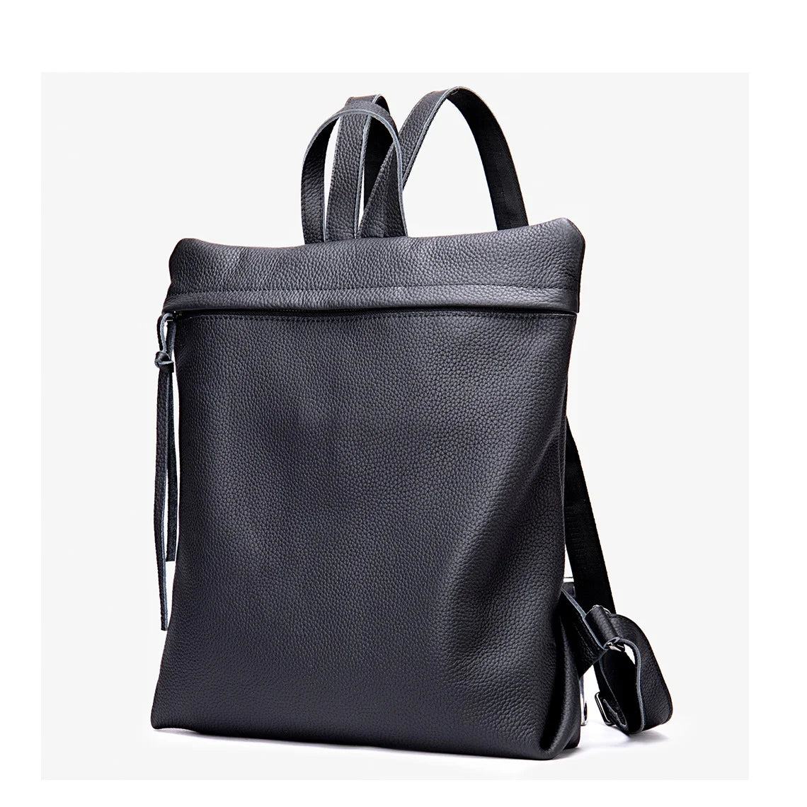 Damen-Lederrucksack Mit Top-Griff Und Viel Stauraum Durch Mehrfachtaschen Und Gepolsterter Rücken