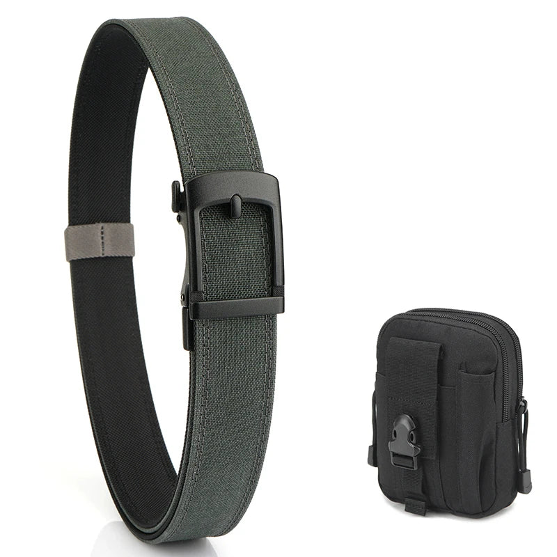 VATLY EDC Casual Gürtel Herren Nylon Rigid Military Automatik-Schnalle
