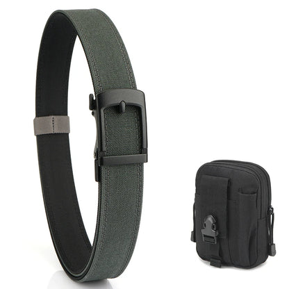 VATLY EDC Casual Gürtel Herren Nylon Rigid Military Automatik-Schnalle